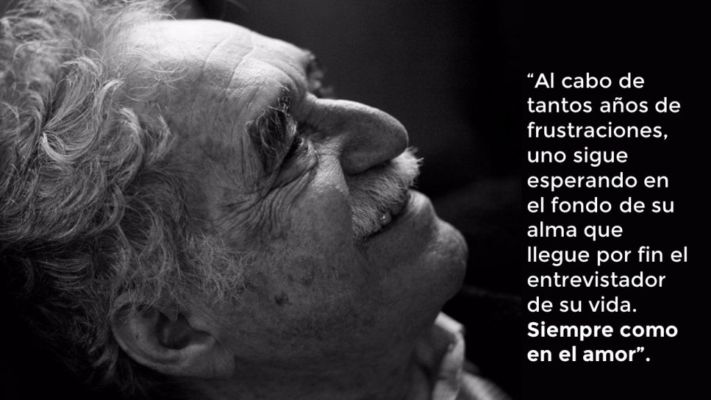 imagen de Gabriel García Marquez y su frase sobre la entrevista